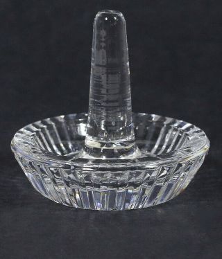 Waterford Crystal Ring Holder Round Jewelry Dish W/ Sticker