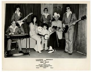 Vintage B&w Promo Photo Sonny Miller & Happy Valley Boys 1979 Radio Tv Country