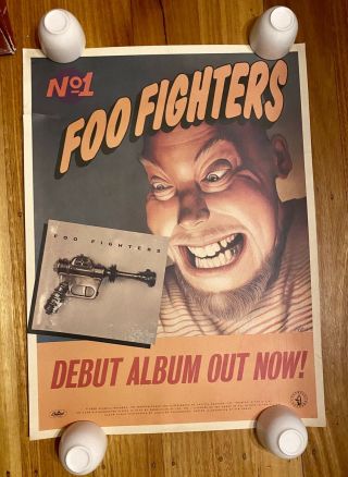 The Foo Fighters Debut Album Promo Poster 1995 Dave Grohl