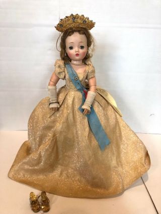 Vintage 21 " Madame Alexander Cissy Queen Elizabeth Coronation Doll