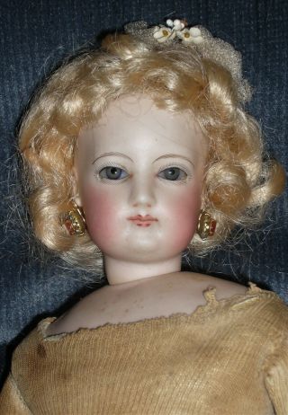 Antique Bisque French Fashion Doll,  Poupée Peau,  Parisienne