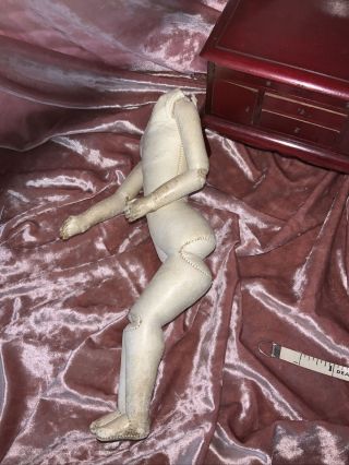 10” Antique Jumeau Leather French Fashion Doll Body