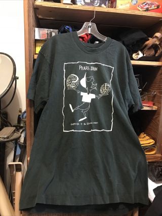 Vintage 1993 Pearl Jam Boundless Black T Shirt Heavyweight Size Xl