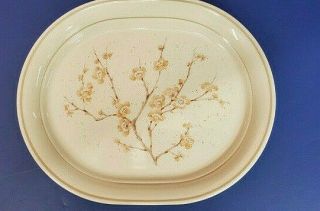 Vtgcorning Corelle Cornerstone China Blossom 12 " Oval Serving Platter