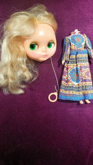 Vintage Kenner Blythe Doll Head And Body Separated 1972