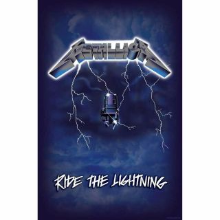 Metallica - Ride The Lightning Album Poster Fabric Poster Flag 26.  5 " X 40 " -