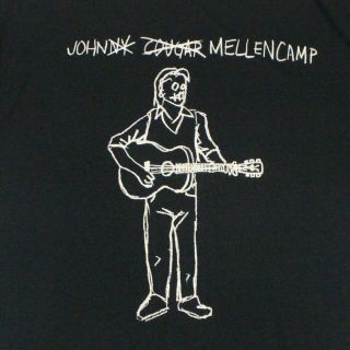 John Cougar Mellencamp Caricature T - Shirt - Ten Apparel - Black - L 2