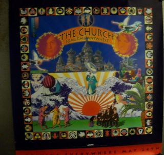 The Church Rare Large 1994 Record Company Promo Poster From Sometime Anywhere