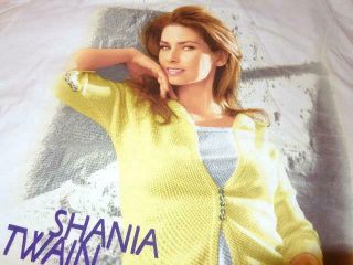 Shania Twain Vintage Xl T - Shirt Of Shania In Yellow Sweater Never Worn