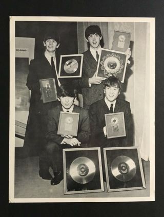 1964 The Beatles Fan Club Photo John Lennon Paul Mccartney Harrison Star Music