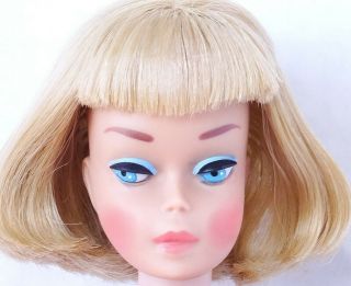 Vintage Long Hair Medium Color Blonde American Girl Barbie Doll