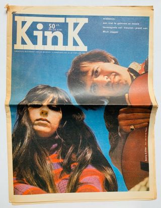 Kink 1967 Sonny & Cher Rolling Stones Mick Jagger Poster Monkees Jimi Hendrix