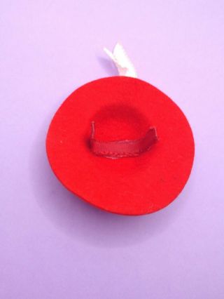 Vintage Barbie Japanese Exclusive 2625 - Felt Red Hat W/ Ribbon Reserved