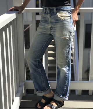 Vintage Levis Jeans Made In Usa Size 31 X 32 Vtg Levi’s Denim Pants Blue