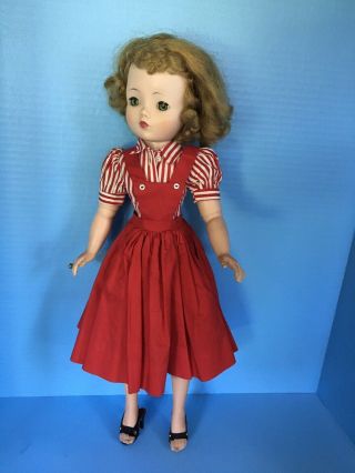 Madame Alexander Cissy Doll In 1955 Red Jumper