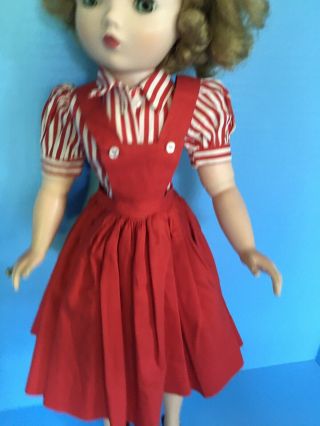 Madame Alexander CISSY doll in 1955 Red Jumper 2