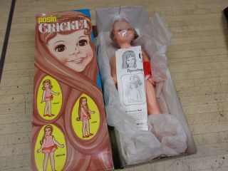 Vintage 1971 Ideal Posin Cricket Doll - Nos