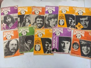1971/72 Disco 45 Pop Music Lyrics Words Magazines X 11