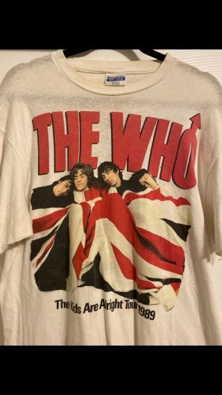 Vintage The Who 1989 Tshirt Single Stitch Band Tee.