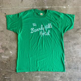 1980s Deadstock Vintage The Beverly Hills Hotel Gift Shop T - Shirt Sz L 80s