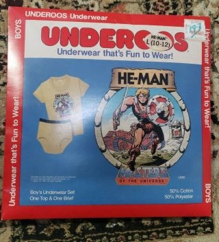 Vintage 80s Underoos He - Man Master Of The Universe L (10 - 12)