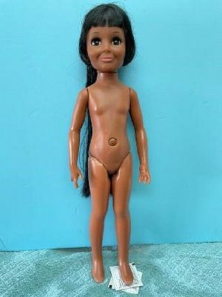 Vintage Black Tressy Doll Crissy African American Ideal 2