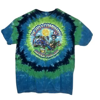 Dead And Company 2018 Summer Tour 2xl Double Sided Concert T Shirt - Tie Dye