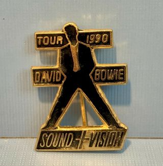 Authentic David Bowie Sound & Vision 1990 Tour Pin
