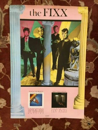 The Fixx Reach The Beach Rare Promotional Poster From 1983