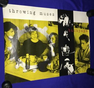 Vintage 1989 Throwing Muses (belly) Hunkpapa Promo Poster 18x24in Sire