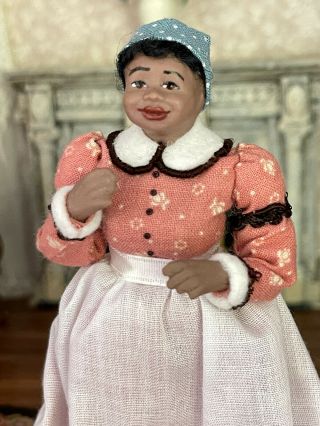 Vintage Miniature Dollhouse Artisan Paulette Stinson Prissy Gone With The Wind