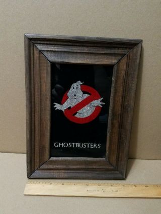 Ghostbusters Vintage Carnival Mirror With Wood Frame 8.  5 " ×11.  5 " Fair Prize