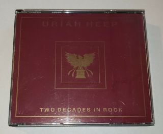 Uriah Heep Rare Two Decades In Rock 3 - Cd Box Set France Import Played Once