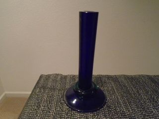 Chatham Blue & Green Art Glass Bud Vase
