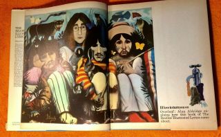 The Beatles Illustrated Lyrics 1969 Delacorte Press Ny Aldridge Hard Cover,  Dj