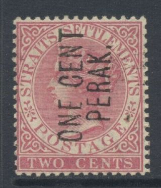 Perak (malaysia) 1886 1c On 2c Sg 26 Cat £75.  00