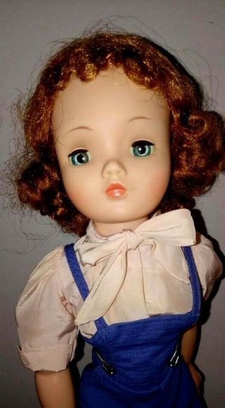 1957 Madame Alexander Cissy Doll Toscan Hair Blue Eyes Tagged Outfit High Color