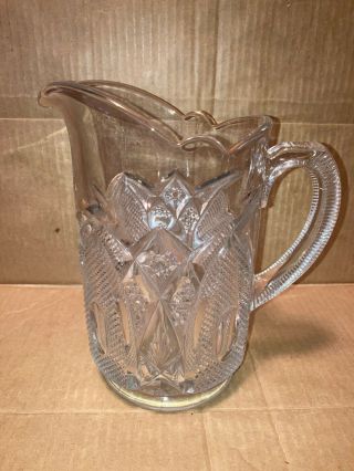 Eapg - Hampshire - Glass Pitcher - Us Glass