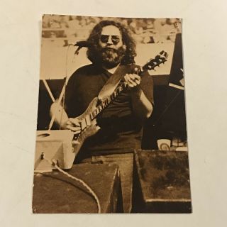 Jerry Garcia Grateful Dead Postcard Rockcard 4.  5 X 6 Ac 226 050 Vintage 1980s