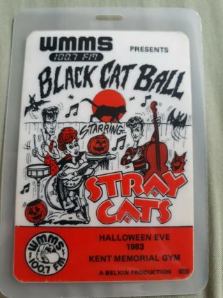 Stray Cats Backstage Pass 1983 Halloween Setzer Rockabilly Punk Elvis 80 