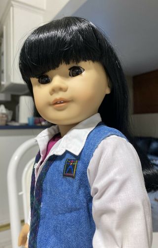 American Girl Doll Black Hair Just Like You (jly) 4 Asian Pleasant Company Neck