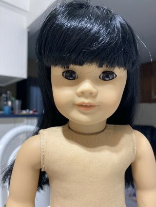 American Girl Doll Black Hair Just Like You (JLY) 4 Asian Pleasant Company Neck 6