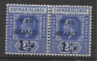 Cayman Islands - 1917 1½d On 2½d " No Fraction Bar " Sg.  54/a (ref.  E28)