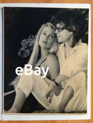 The Rolling Stones Mick Jagger Jerry Hall Vintage Photo