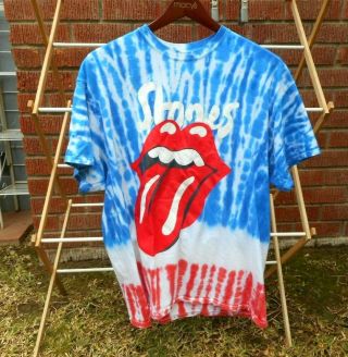 The Rolling Stones T - Shirt No Filter Tour 2019 Tie Dye Concert Tee Xl Euc