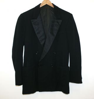 Brooks Brothers Vintage 1930s Formal Tuxedo Jacket Wool Handmade Men 