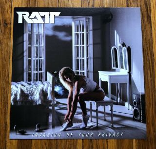 Ratt Invasion Of Your Privacy Rare Promo 12 X 12 Album Poster Flat 