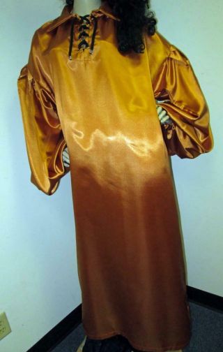Plus Size Satin High Gloss Copper Satin Balloon Gown Dress