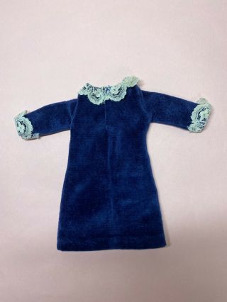 Vintage Barbie Clothes Japanese Exclusive Barbie Blue Velvet Outfit 2