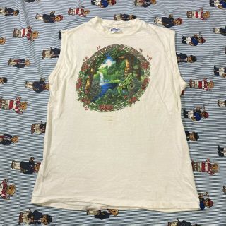 Vintage 80s 1984 Grateful Dead Summer Tour Tank Top Shirt White Hanes Xl Usa